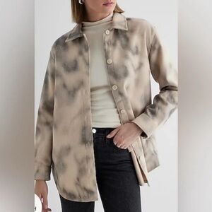 Express Women’s Oversized Brushed Twill Shacket